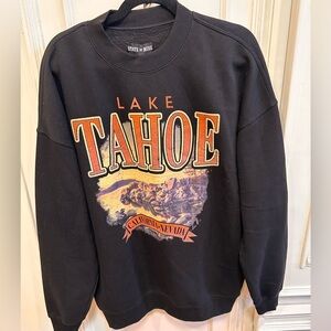 State of Mind Black Lake Tahoe Crewneck Sweater